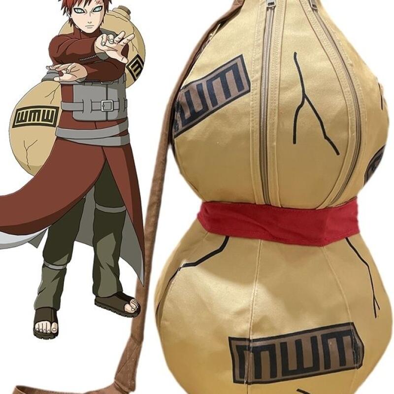 Canvas Backpack Casual - Naruto Sabaku No Gaara Gourd Backpack
