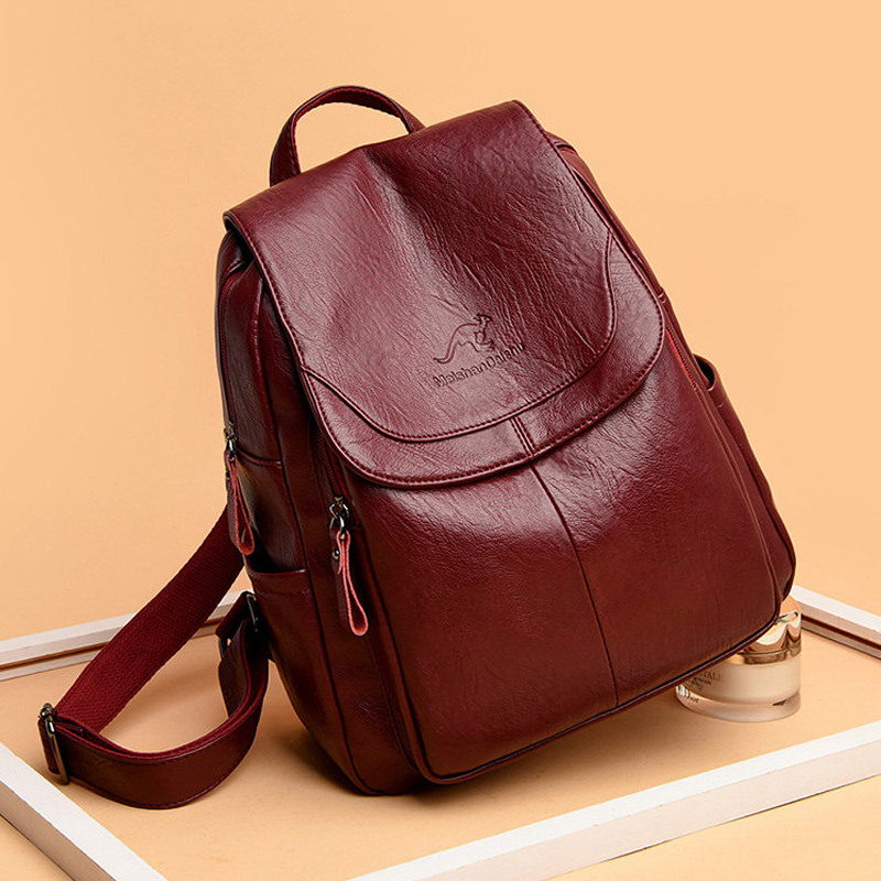 Vintage Soft Leather Backpack  - Fashion Backpack Women 评论和价格
