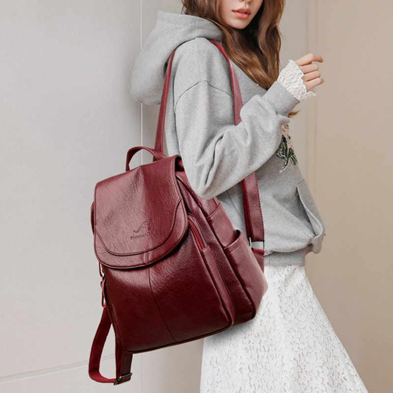 Vintage Soft Leather Backpack  - Fashion Backpack Women 评论和价格
