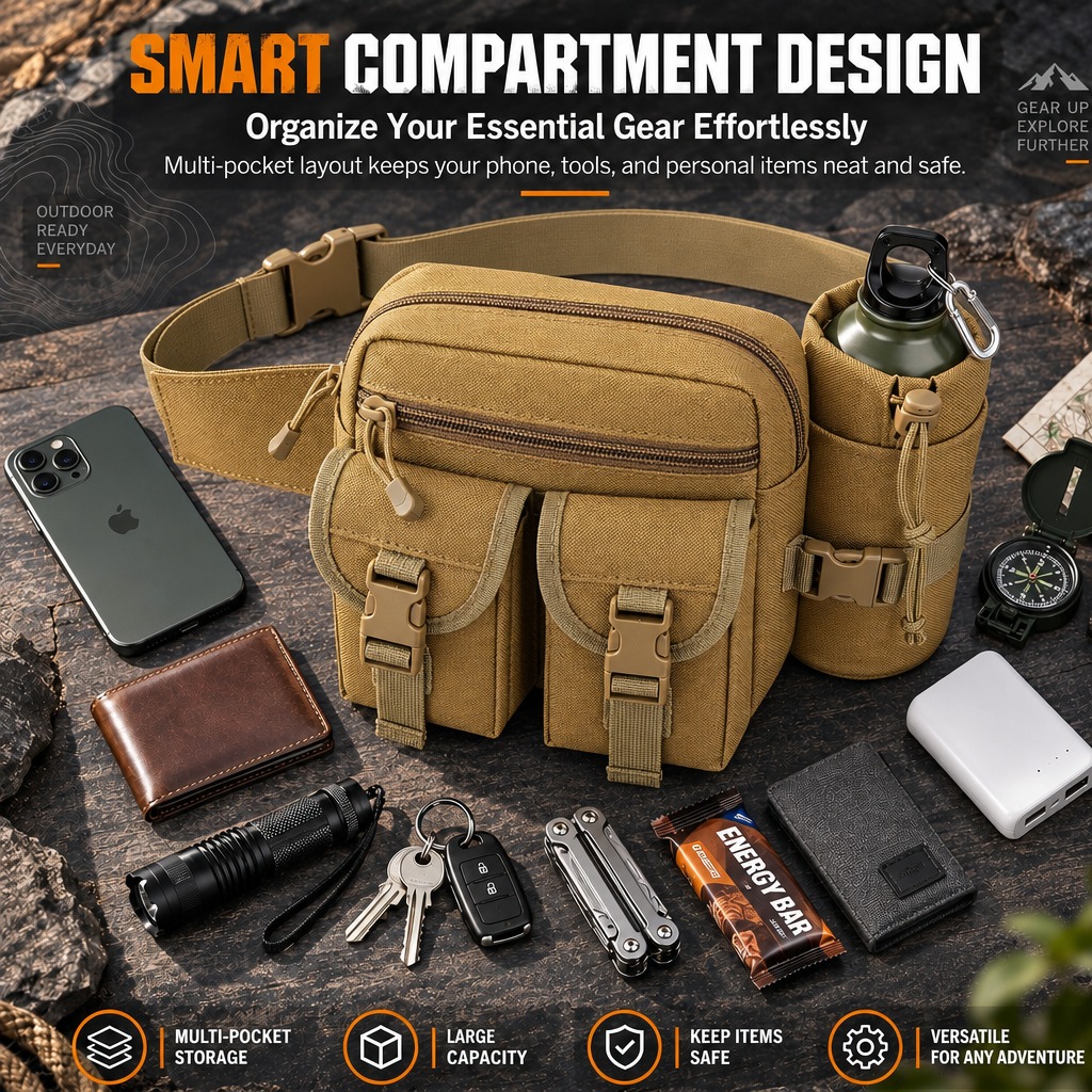Multifunctional Tactical Fanny - Hiking Backpack Waterproof 评论和价格