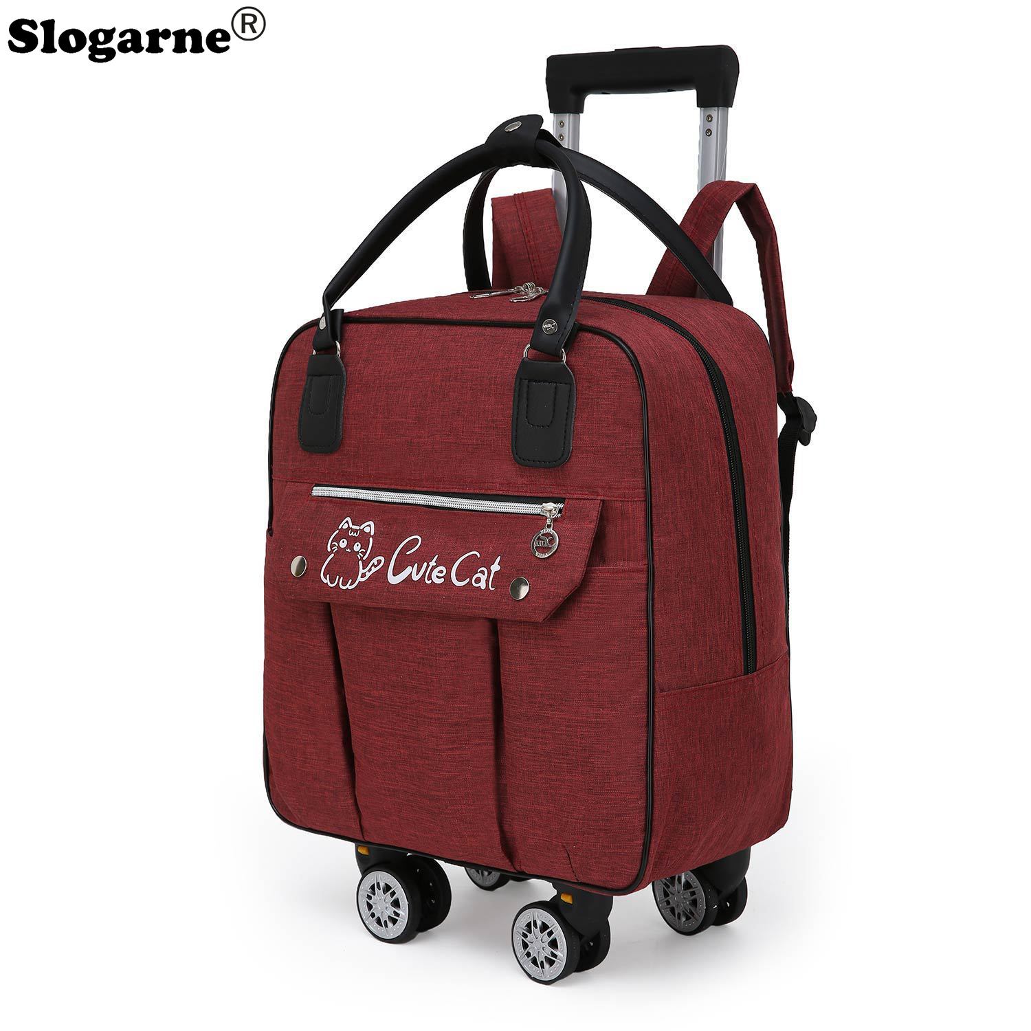 Trolley Large Capacity Travel  - Canvas Backpack Casual 评论和价格