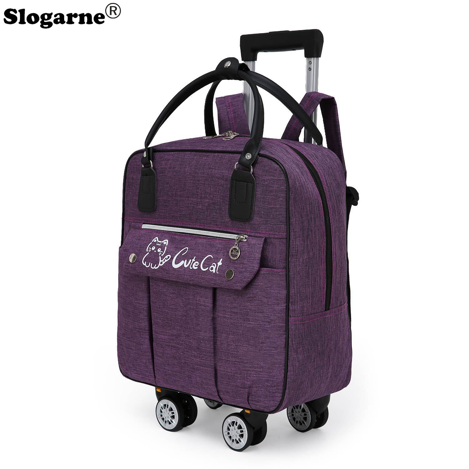 Trolley Large Capacity Travel  - Canvas Backpack Casual 评论和价格